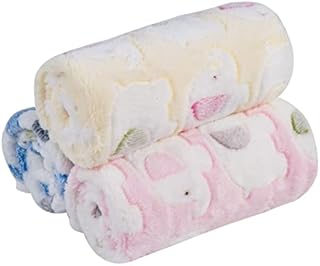Pet Soft Dog Blankets Washable, Fluffy Cats Puppy Blankets Medium, 3Pack Warm and Soft Pet Throw for Dogs and Cats (3M)