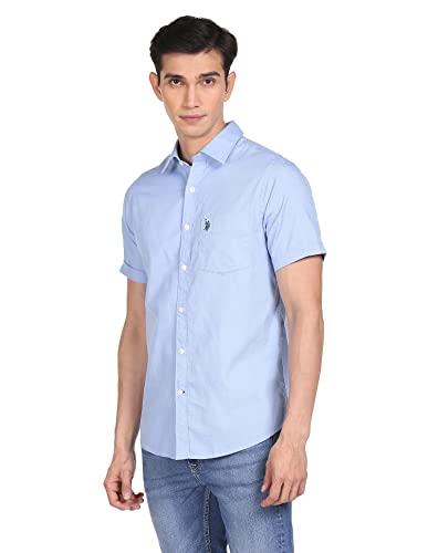 Image of U.S. Polo ASSN. Men's Cotton Slim Fit Shirt