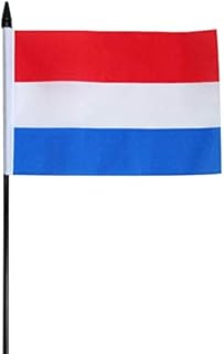 FlagSuperstore Netherlands Small Hand Waving Flag 6" x 4" Inch