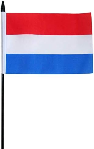 FlagSuperstore Netherlands Small Hand Waving Flag 6" x 4" Inch