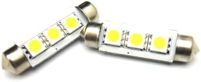 LEDIN 6418 NO Error 3 SMD LED Vanity Mirror Light Lamp 6451 6411 6428 Festoon Bulb (2 Pieces)