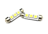 LEDIN 6418 NO Error 3 SMD LED Vanity Mirror Light Lamp 6451 6411 6428 Festoon Bulb (2 Pieces)