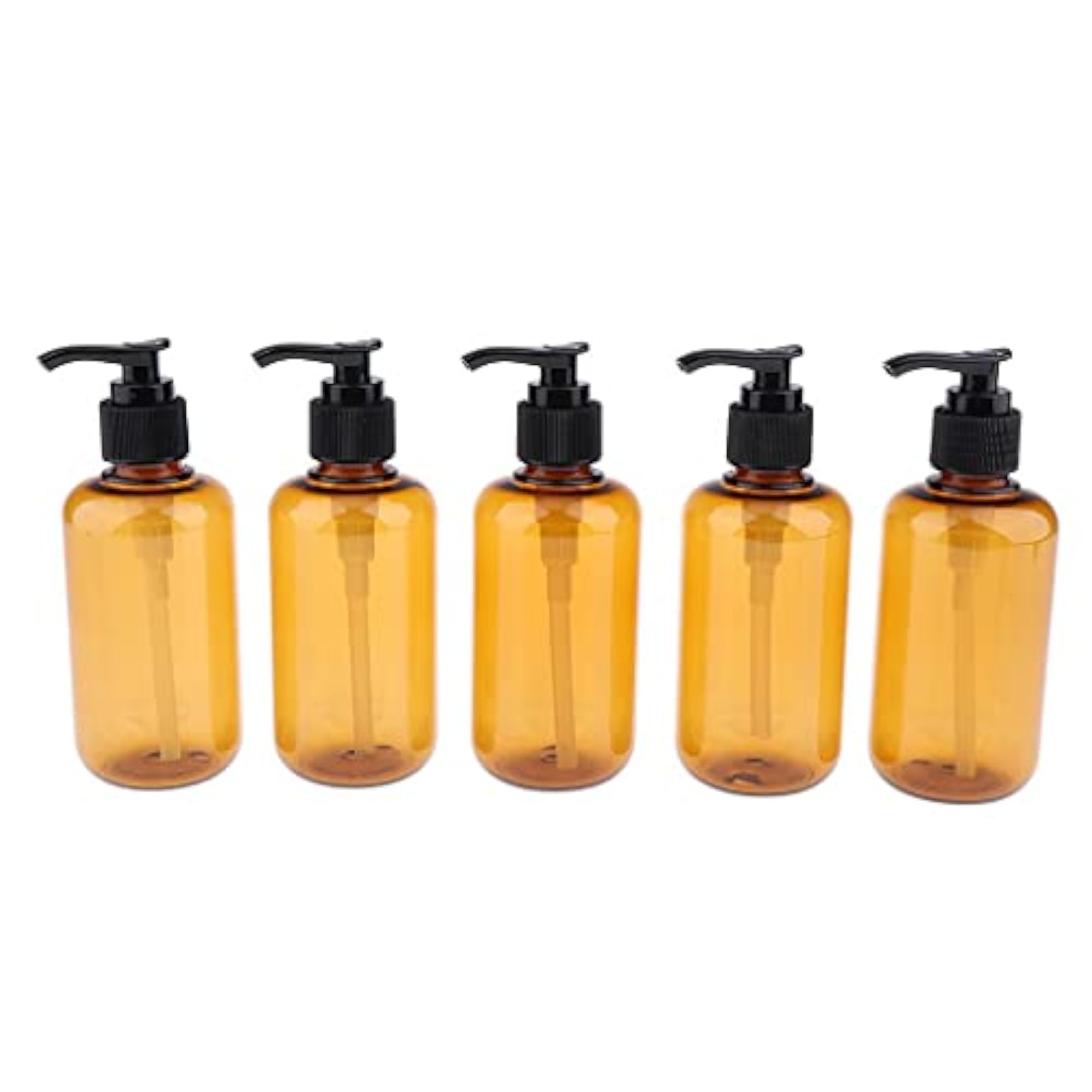 5pcs Empty Pump Shampoo Lotion Containers 200ml