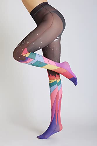 Image of Sahabowi Women Tights, Sheer High Waist Pantyhose, Vintage Control Top Stockings, Siwa 4