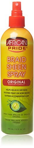 African Pride Olive Miracle Braid Sheen Spray 355 ml miniatura 1