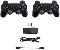 Video Game Retrô HDMI 4K com 3500 Jogos – Diversão Garantida para Toda Família! Console Plug & Play 32GB com 2 Controles Sem Fio