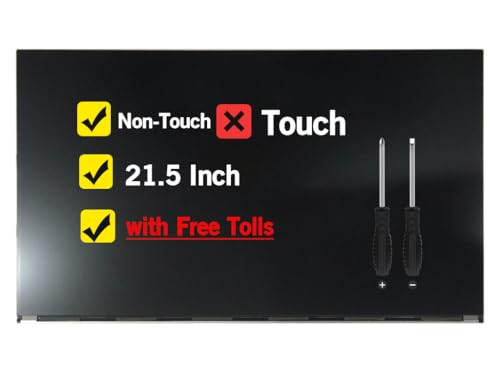 POBRIDA New Screen Replacement L91002-001 L75152-J53 for HP All in One 22-D 22-df0003W 22-df0013w 22-df0033W T215HVN05.1 MV215FHM-N40 M215HAN01.1 M215HCA-L3B Non-Touch LCD Display Panel