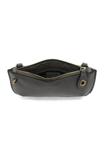 Image of Joy Susan Womens Vegan Leather Mini Crossbody Wristlet Clutch - Shadow Grey