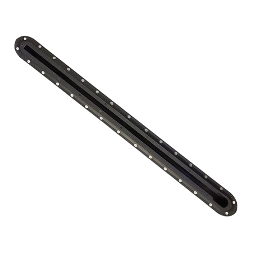 2 Pieces 18.7 inch Surfboard Fin Box Hydrofoil US Box Replacement Surf Foil Track Box Longboard Single Fin Surfboard Black