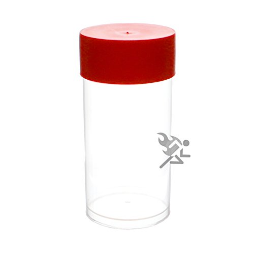 Red Capsule Tube y 10 Sujetadores Negro 40mm para Monedas miniatura 2