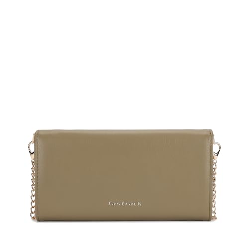 Image of Fastrack Women's Linklet Clutch | Detachable Chain, Card & Cash Slots, Magnetic Flap | Modern Evening Bag | 6 Months Warranty