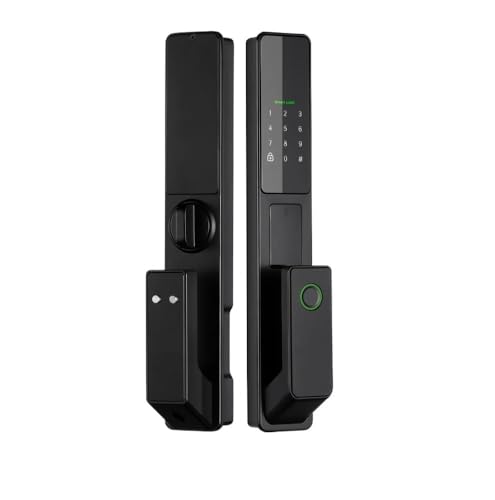 AT1 TT BLE Full-auto Advanced Electronic Fingerprint Smart Door With TT Lock APP/NFC/Card/Password/Key Unlock(22x240 5050)