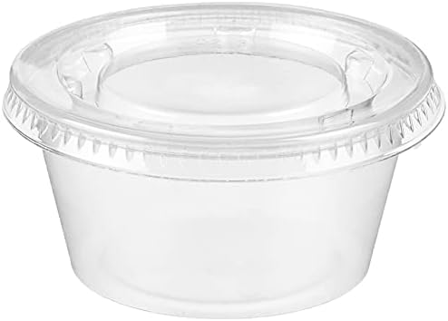 Polar Ice Disposable Plastic Glasses with Lids, 2-Ounce, Translucent, 500-Pack