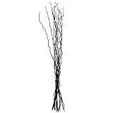Uniquewise 12pc 59' Natural Dried Mulberry Twigs Ideal Sticks for DIY Crafts Decorative Stems Floral Arrangements Floor Vase Fillers Wedding Centerpiece Event Decorations and Home Décor Accent, Black