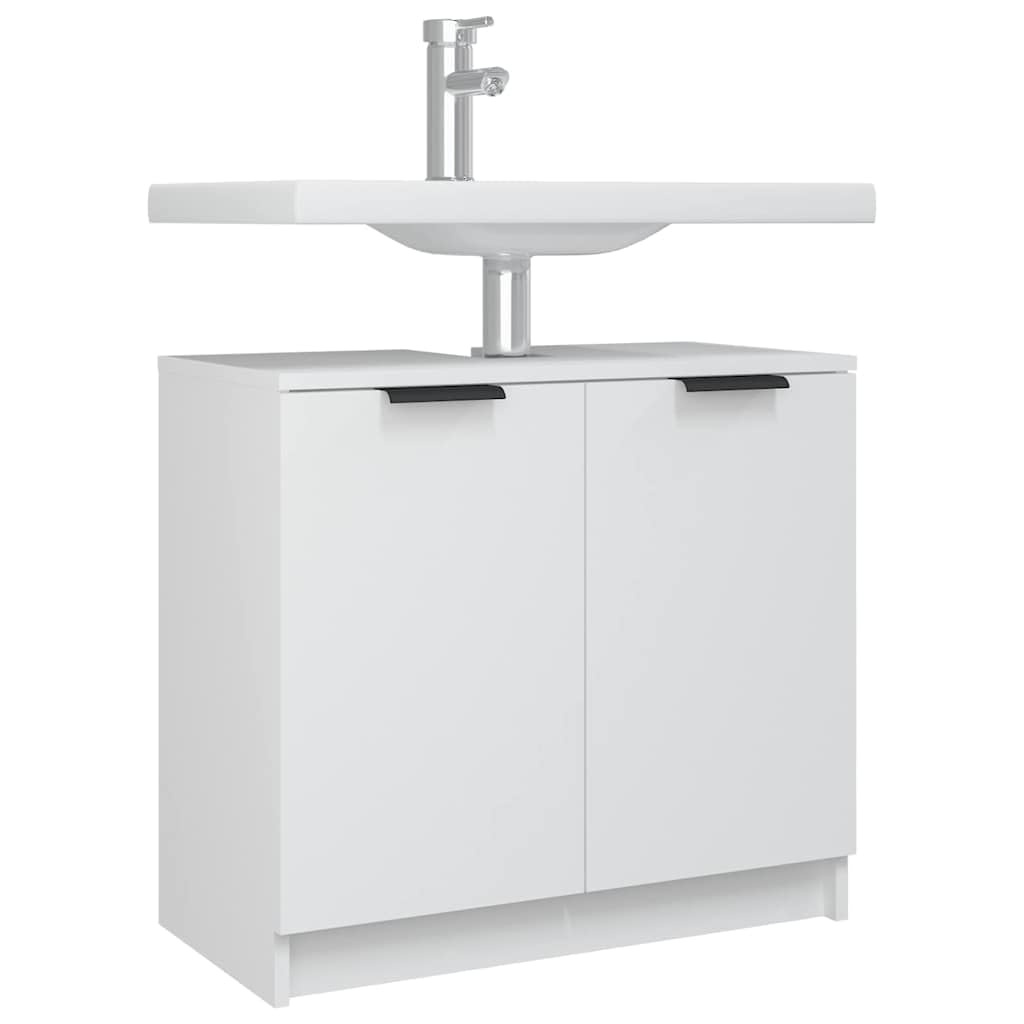 Mobile da bagno bianco, 64,5 x 33,5 x 59 cm, mobiletto