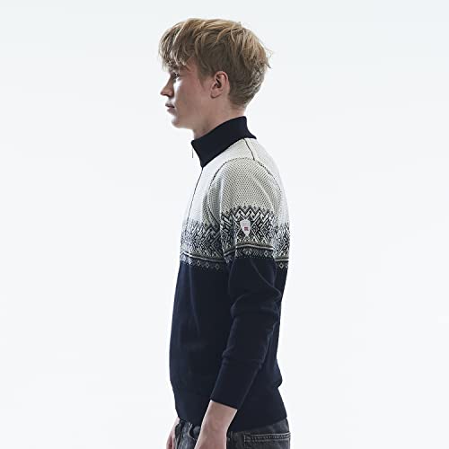 Dale of Norway Hovden Men’s Sweater - 100% Merino Wool Knit Sweater - Men’s Pullover - Ski Sweater - Quarter Zip Pullover Men4