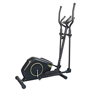 Techfit E410 Cross Trainer, Ellipsentrainer für zu Hause, Gewichtsverlust Maschine für Cardio- und Fitnessübungen, Magnetische Widerstandsvorrichtung geeignet für Innenräume 130 x 59 x 159 cm