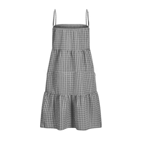 Robe d'été à rayures décontractée chic sans manches à volants