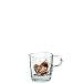 Produktbild Leonardo Loop Kaffee-Tassen, Kaffee-Becher mit Motiv, spülmaschinengeeignete Glas-Tasse mit Henkel, 6er Set, 260 ml, 022090