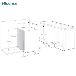 Hisense HV642D90 - Classe D, 14 coperti, 45db, 6 programmi, partenza ritardata, total dry, motore asincrono, total AcquaStop, 11L, incasso