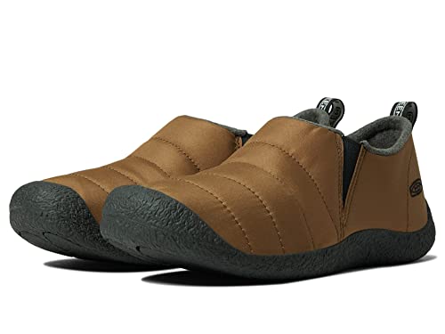Image of KEEN Men's Howser 2 Casual Comfortable Durable Slippers, Dark Earth /Black, 9.5 US