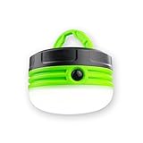 LED Portable Camping Lantern Lamp Tent Light, Battery Powered, 5 LEDs, 3 Modes, with Hook and Magnet