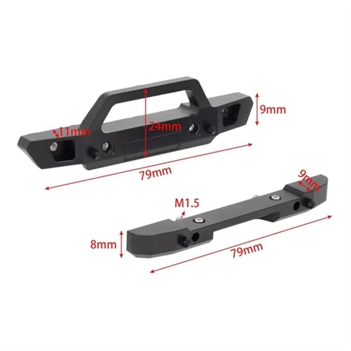 Luces Axial SCX24 de metal resistente para parachoques Deadbolt 5