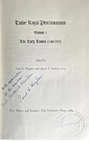 Tudor Royal Proclamations, Volume 1: The Early Tudors, 1485-1553 0300005830 Book Cover