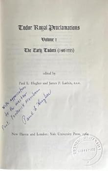 Hardcover Tudor Royal Proclamations, Volume 1: The Early Tudors, 1485-1553 Book