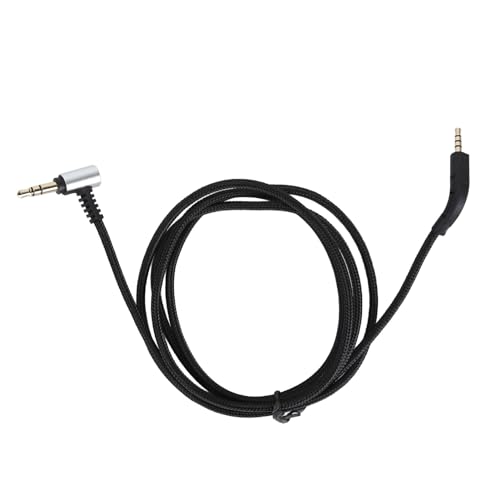 Headphone Replacement Cable, Upgrade Wire for Bowers and Wilkins P7, Right Angle Connector, Gold Plated Plug, 1.2m Length, OFC Core, Compatible with Phones, Tablets, Computers