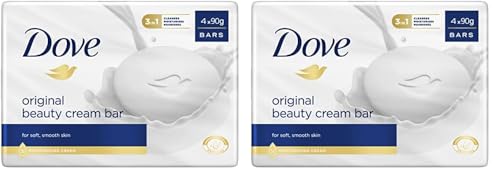 Dove Beauty Cream Bar Original Soap (4 x 90g bars) (Pack of 2)