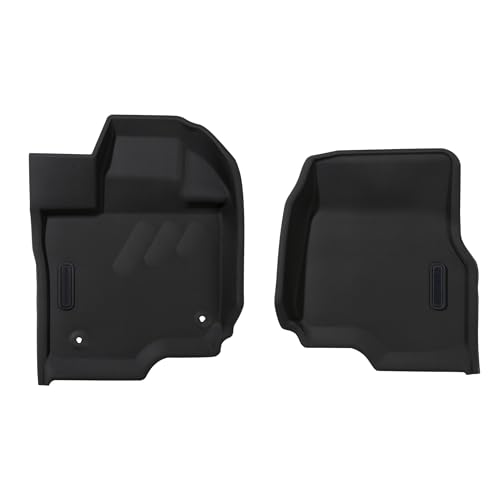 Image of BaseLayer Elite Floor Mats for Ford F150 (2015-2026) SuperCrew and (2022-2025) Lightning - Made in USA - Precision Fit Heavy Duty All-Weather Mats for Raptor, King Ranch, Lariat, Tremor - Front