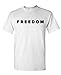 American Patriotic Freedom Unisex T-Shirt Inspired by Charlie Kirk Graphic Logo Tee 1st Amendment Free Speech Casual Patriot (US, Alpha, Medium, Regular, Regular, White)
