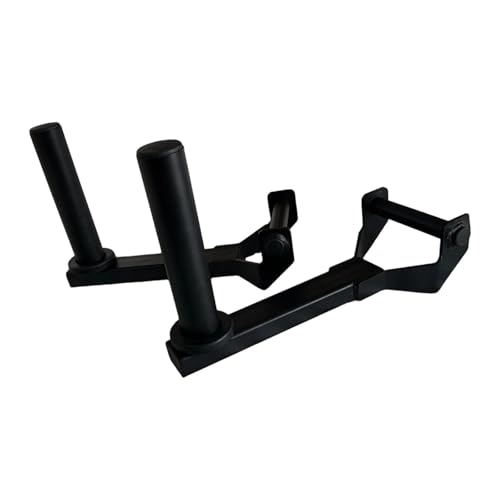petsola 2 Pieces Farmer Walk Handles Fitness Equipment Heavy Duty Replace Gift Steel Weight Carry Bar Accessories Carry Handle Black 4.8 cm Hole Dia