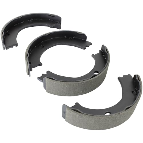 QUALITY-BUILT Rear Parking Brake Shoes FPS771 Compatible with 1999-2010 Chevrolet/Dodge/Ford/GMC/Hummer (Avalanche 2500 E-250 E-250 Econoline E-350 Club Wagon E-350 Econoline E-350 Super Duty)