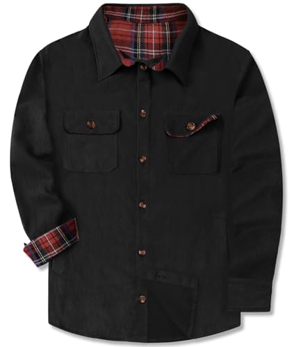Image of SANGTREE Long Sleeved Flannel Shirt Button Down Plaid Shirts