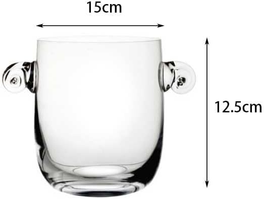 Ice Bucket Ice Bucket for Freezer Crystal Glass Ice Bucket, Ice Bucket for Chilling Red Wine Champagne Bucket, Ice Bucket Bar Beer Cooling Bucket Ice Buckets Party Cooler Drink Cooler