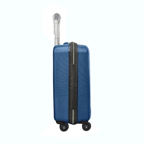 Image of Aristocrat Dynamo Hard-Sided Overnighter Trolley Bag | Cabin Size | 4 Spinner Wheels |Compact Travel Luggage with Number Lock (Blue (MO.Blue))