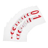 Abaodam 20sheets Race Bibs Polyester Cotton Running Numbers for Sports Events for Races and School Competitions
