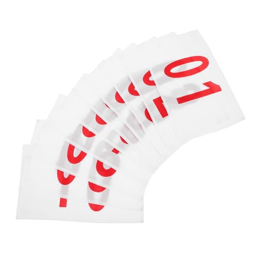 Abaodam 20sheets Race Bibs Polyester Cotton Running Numbers for Sports Events for Races and School Competitions