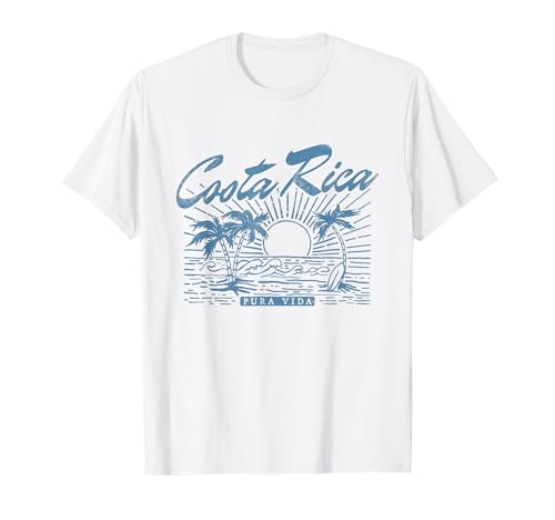 Costa Rica Pura Vida Vintage Distressed Beach T-Shirt