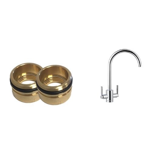Howdens Garda Kitchen Tap Replacement Bushes (3868R) - Pair