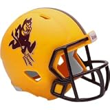 Arizona State Sun Devils Gold Sparky NCAA Revolution Mini Pocket Pro Size Football Helmet - New in Riddell Retail Clamshell