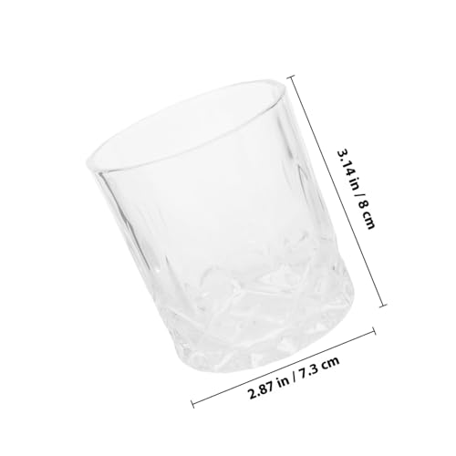 Verres à whisky design simple ménager en verre délicat 4pcs