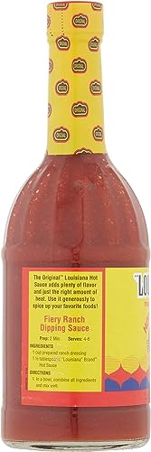 Louisiana Hot Sauce 354ml - Popular 12oz American Sauce - Hot Chilli Sauce - US IMPORT - (Pack of 1)