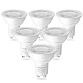 SHINESTAR 6-Pack GU10 LED Bulb, 5.5W (50W Equivalent), Dimmable Recessed Light Bulbs, 5000K Daylight White, 500LM, GU10 Base