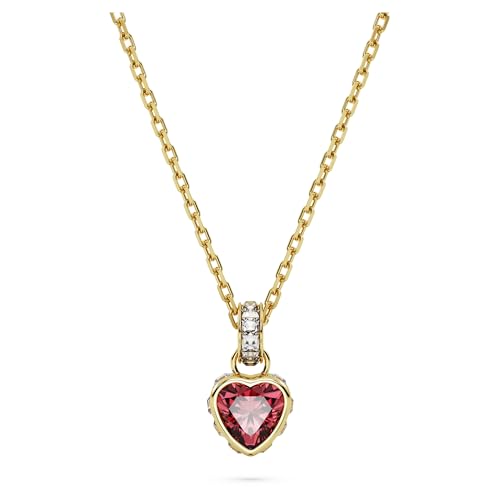 Swarovski Collar Stilla con Corazón Rojo, Chapado en Oro, de la Colección Stilla de Swarovski