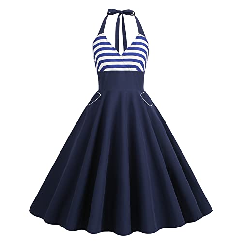 Image of Women Dress American Flag Print Vintage Maxi Dress
