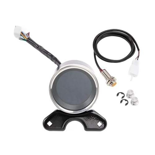 Compteur de vitesse digital moto 12V rétroéclairé avec double odomètre