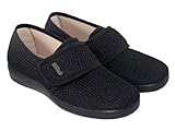 DeValverde 1160 Zapatillas Mujer Zapatilla Confort Transpirable de Rejilla Suela Antideslizante de Caucho Natural Fabricadas en España (Negro, Sistema Tallas Calzado EU, Adulto, Números, Mediano, 35)